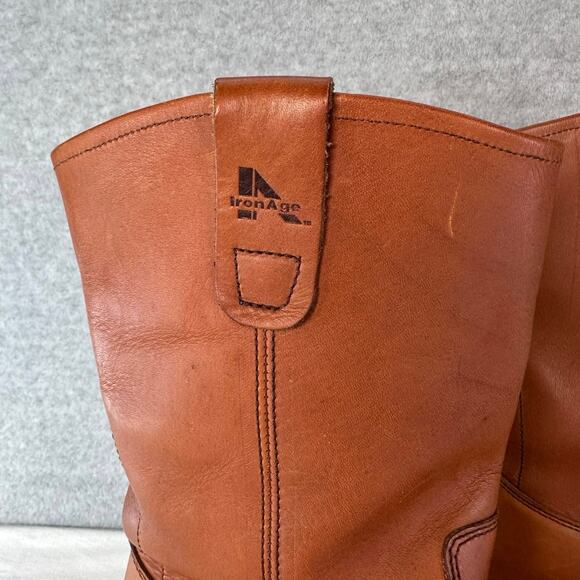 Iron Age Men’s sz 12EEE (extra wide) Leather Campus Pull On Work Boot Steel Toe - Picture 4 of 11